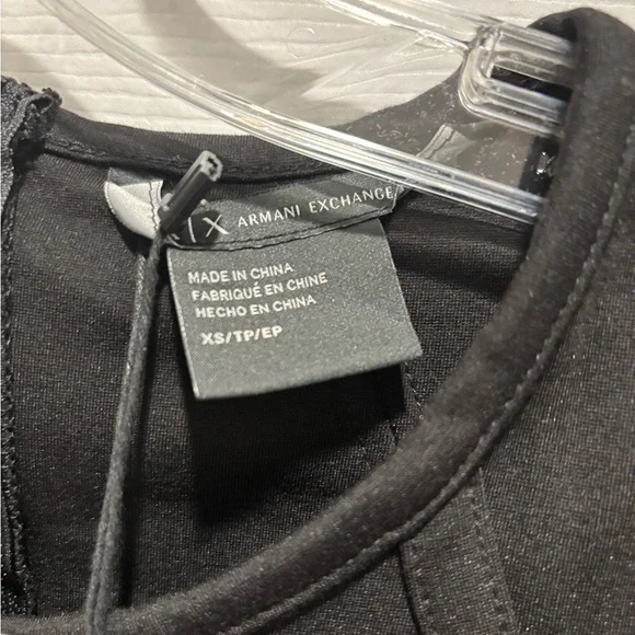Armani Exchange Black Bodycon Dress - Picture 4 of 5